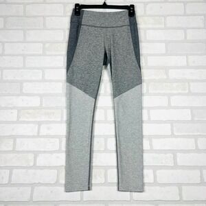 Outdoor Voices Womens Grey Colorblock High Rise Athletic Leggings Size Small